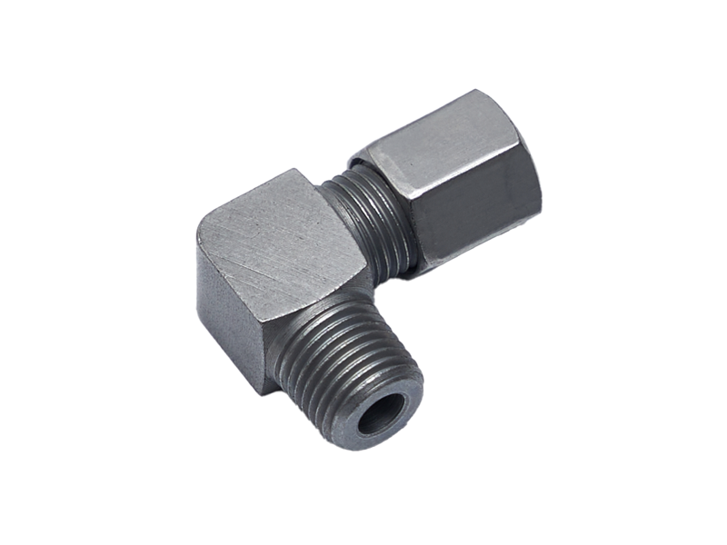 Угловой обжимной фитинг М10 ø6 мм